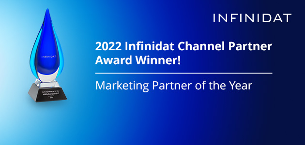 AZ ASBIS LETT "AZ ÉV MARKETING PARTNERE" AZ EMEA RÉGIÓBAN AZ INFINIDAT ÁLTAL KIÍRT CHANNEL PARTNER AWARDSON